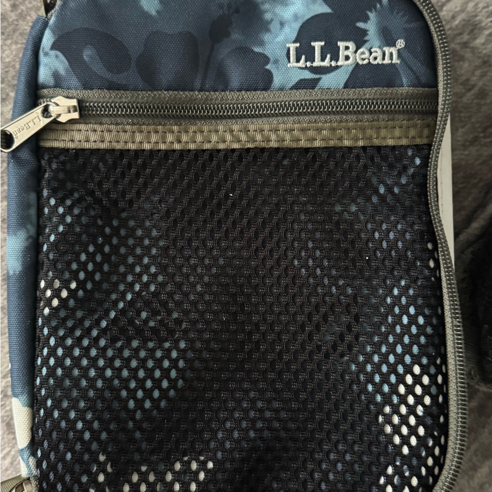 L.L. Bean Blue Floral Mesh‎ Lunch Bag - Picture 6 of 6
